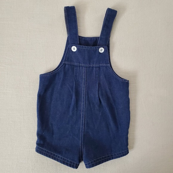 Vintage Midnight Chambray Bubble Romper 12 months - Picture 1 of 8